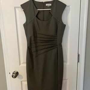 Calvin Klein Grey Pencil Dress